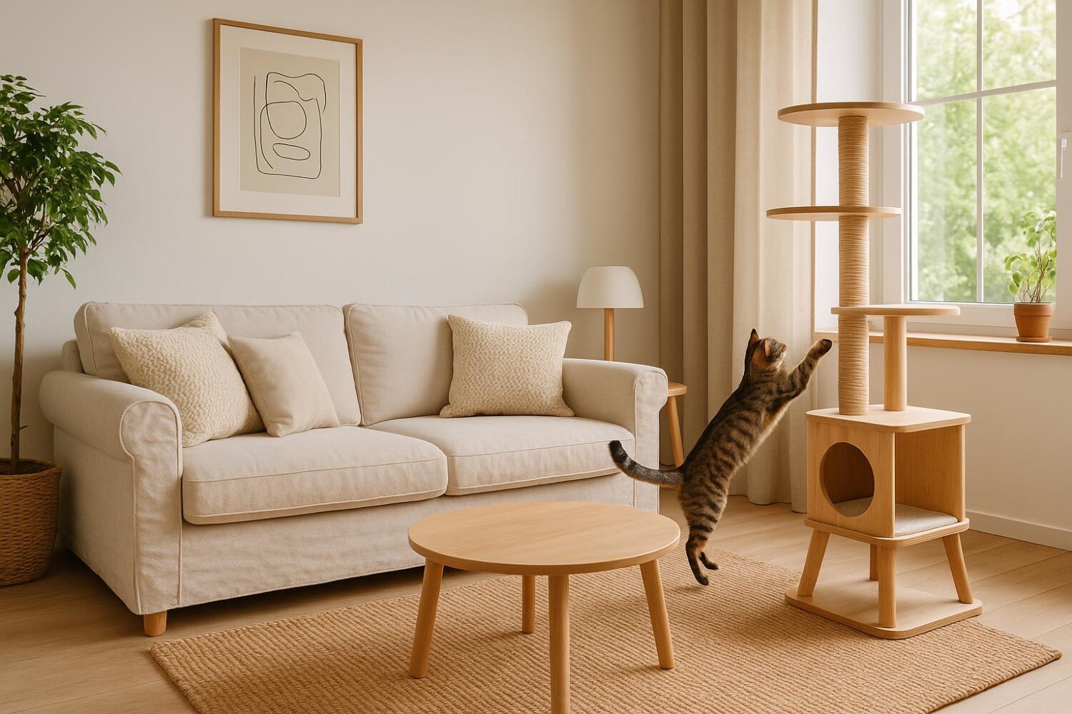 Voici ce que j’ai changé dans cette pièce pour en finir avec les poils de cet animal sans changer ma déco