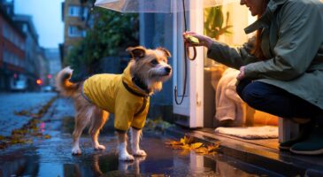 Voici comment un chien réticent à la pluie accepte la sortie en novembre 2025 grâce à des rituels tout bêtes