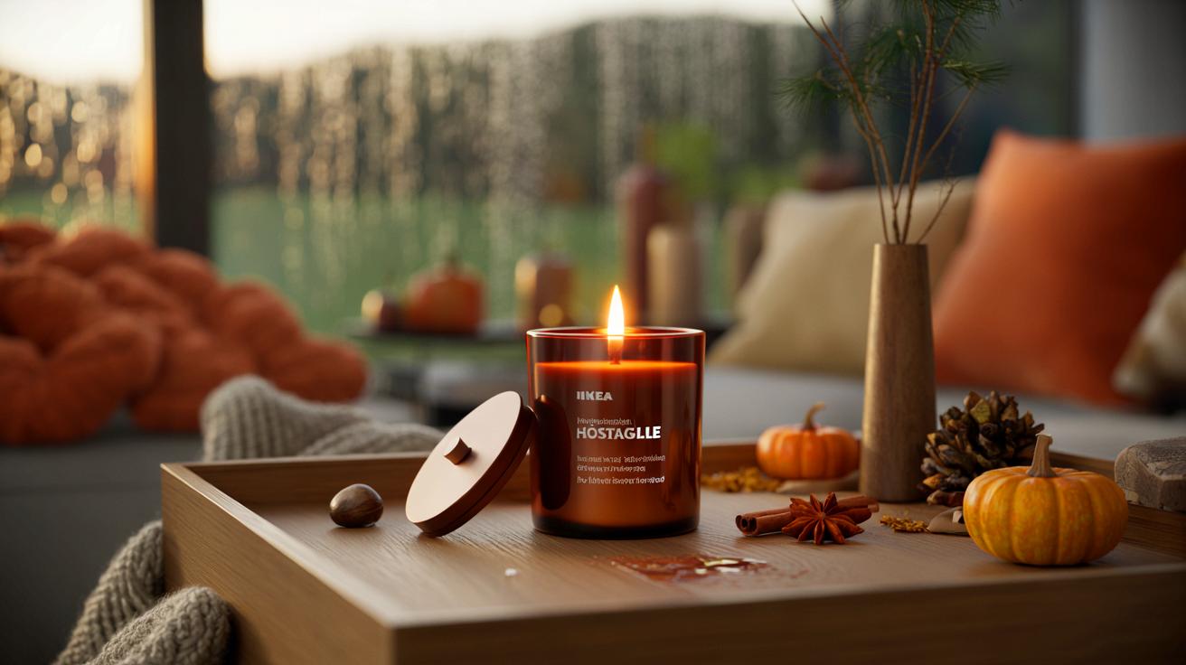Voici la bougie IKEA à 3,99 € qui fait basculer l’automne 2025 chez vous, et ce détail discret explique sa popularité