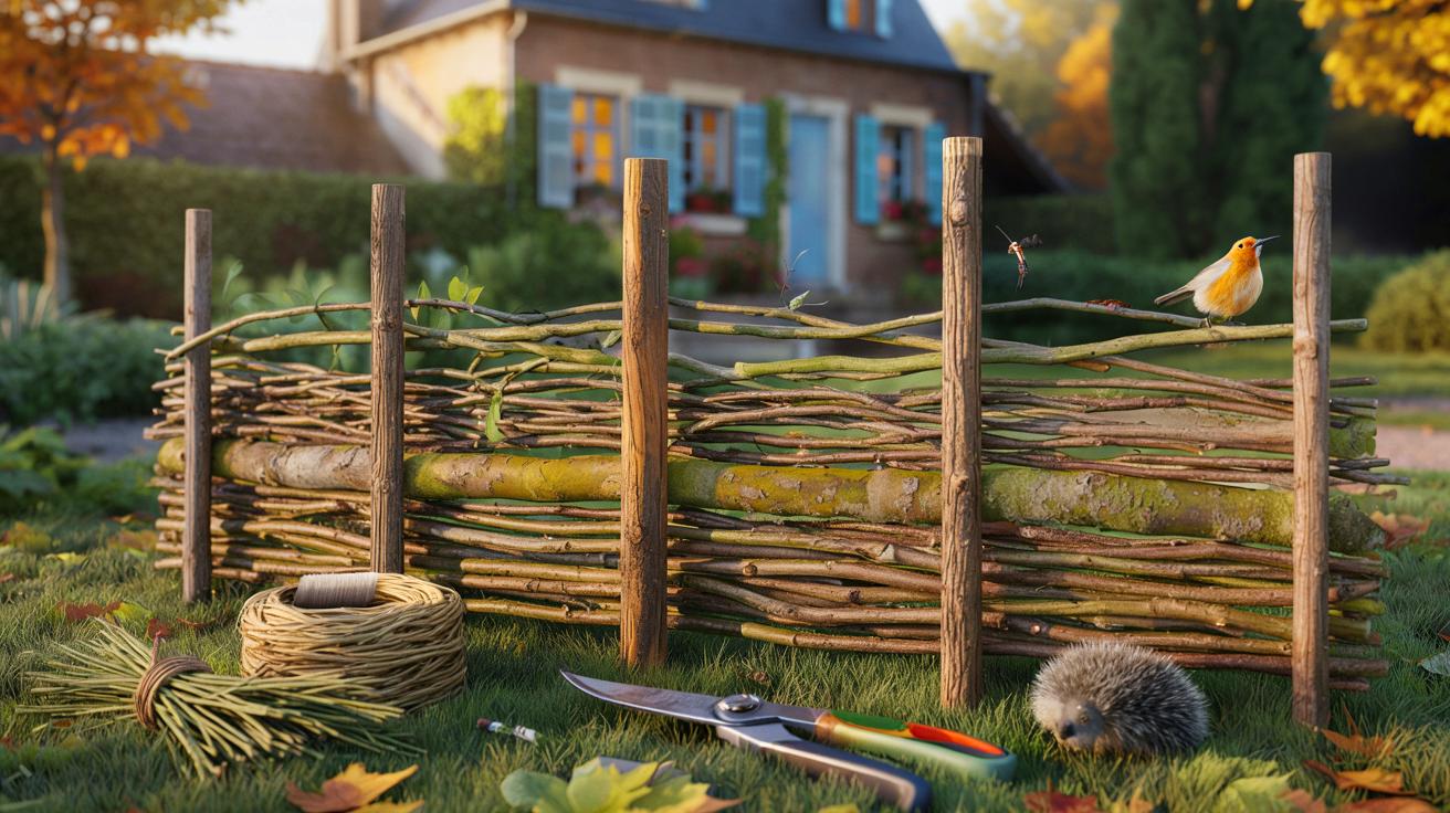 Voici la clôture naturelle qui recycle vos branches d&rsquo;automne en haie sèche, et pourquoi elle fait parler vos voisins en novembre 2025