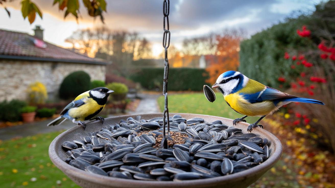 Voici la graine de tournesol noire qui sauve les mésanges en novembre 2025, mais peu de jardins l&rsquo;ont encore