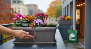 Voici la jardinière Elho Barcelona 40 cm à moins de 5 € chez Botanic en novembre 2025, l&rsquo;astuce simple pour réveiller les fleurs d&rsquo;automne