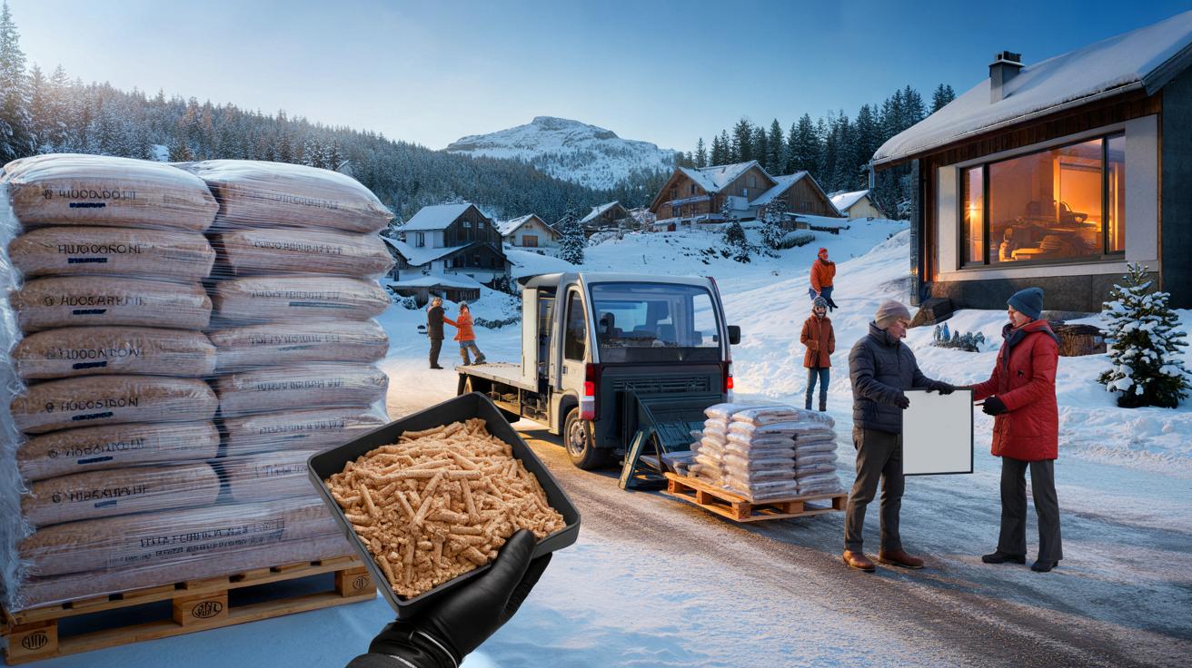 Voici la méthode 2025 avec les pellets de bois qui réduit la facture de chauffage en France, grâce à l&rsquo;achat groupé dans le Haut-Doubs