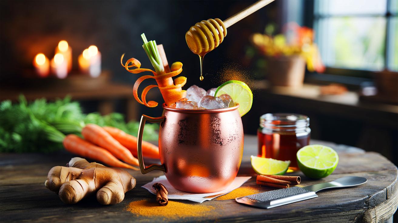 Voici la mule carotte-gingembre et miel qui réchauffe novembre 2025, ce twist inattendu du Moscow Mule intrigue les amateurs