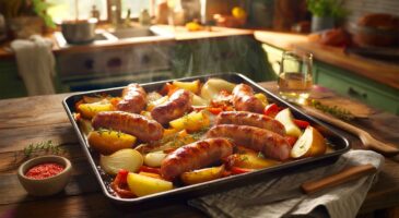 Voici la recette de Mary Berry aux saucisses et pommes de terre qui sauve les soirs d’automne 2025, simple, croustillante et prête en une heure