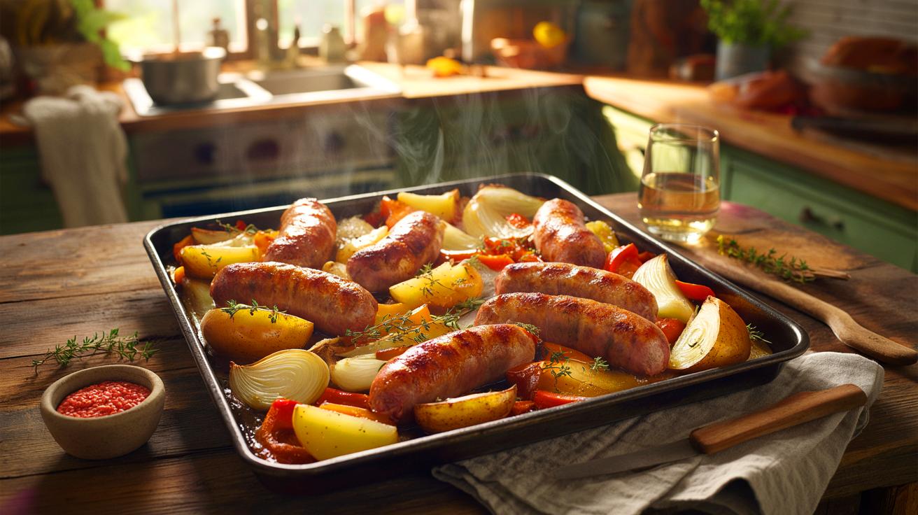 Voici la recette de Mary Berry aux saucisses et pommes de terre qui sauve les soirs d’automne 2025, simple, croustillante et prête en une heure