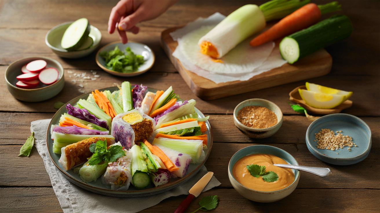 Voici la recette de rouleaux de printemps express qui sauve les restes en novembre 2025, avec une astuce feuille de riz à ne pas oublier