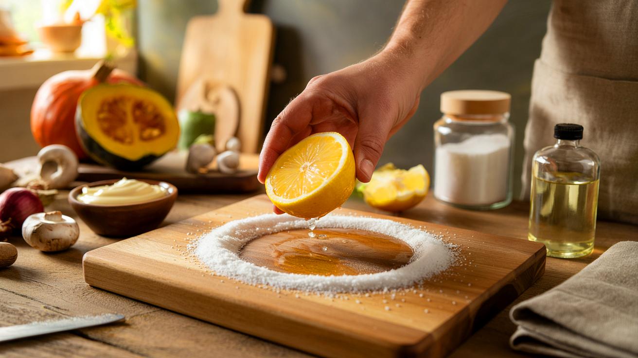 Voici la technique naturelle que les cuisiniers adoptent en novembre 2025 pour leurs planches à découper, sans frotter et sans odeurs