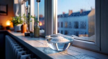 Voici l&rsquo;astuce d&rsquo;hiver 2025 du bol d&rsquo;eau salée près des fenêtres qui intrigue les Français et promet moins d&rsquo;humidité à la maison