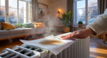 Voici l&rsquo;astuce humide qui piège la poussière sur le radiateur et change le nettoyage à la maison pour l&rsquo;hiver 2025