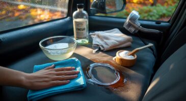 Voici l&rsquo;astuce simple de novembre 2025 pour effacer les auréoles et taches incrustées sur les sièges de voiture sans produits forts