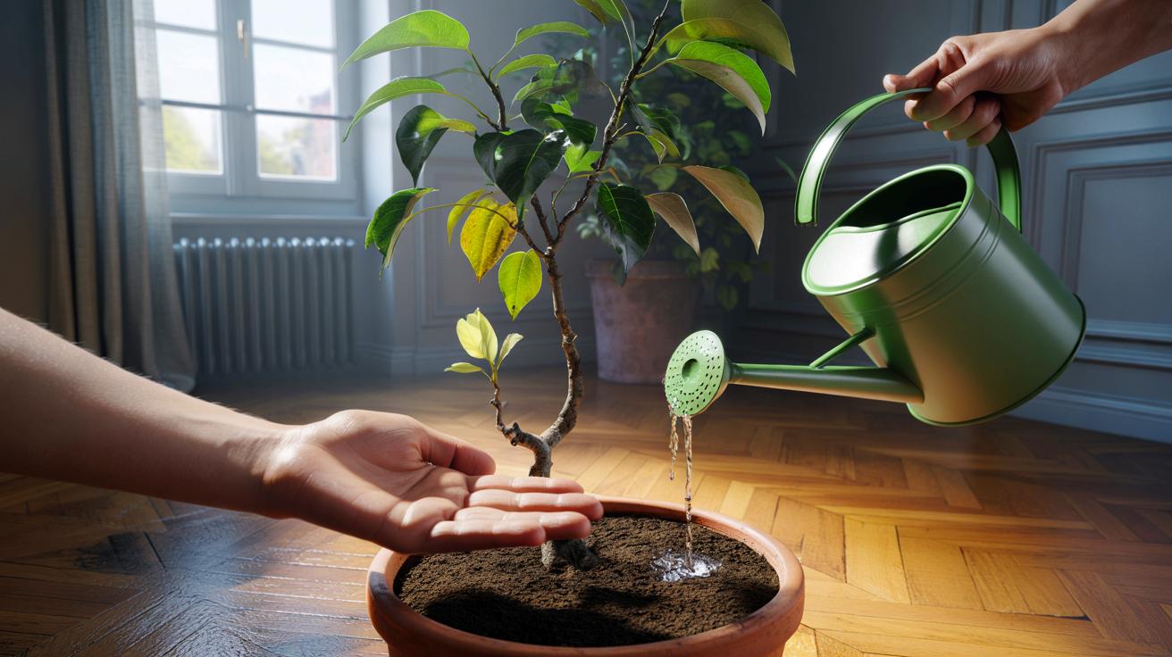 Voici le check express de novembre 2025 que les pros appliquent quand un ficus perd ses feuilles, pour stopper l&rsquo;arrosage de trop