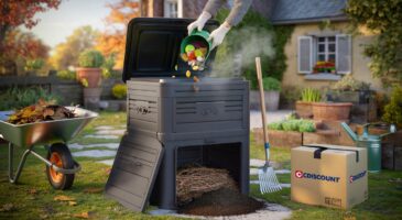 Voici le composteur 300 l à 49 € chez Cdiscount en novembre 2025, ce bon plan discret qui transforme les déchets du jardin