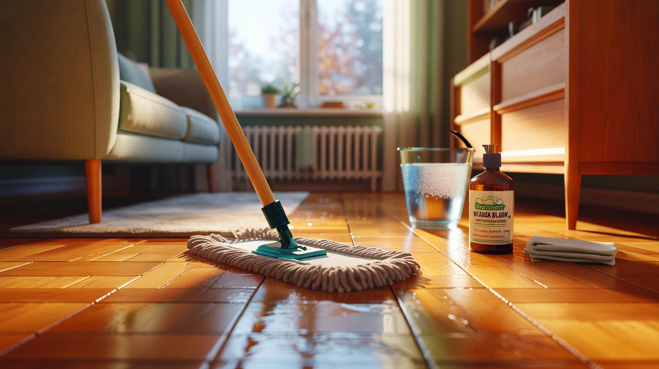 Voici le geste trop souvent oublié en novembre 2025 qui fait briller le parquet sans trace, protège le bois et évite les marques