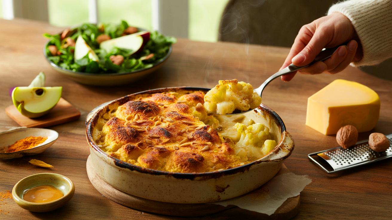 Voici le gratin de chou-fleur au cheddar qui régale tout le monde en novembre 2025, avec une astuce simple que les gourmands adorent