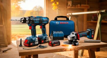 Voici le pack Bosch Pro perceuse et meuleuse avec deux batteries 4 Ah à 279 € chez Leroy Merlin, une offre d’automne qui intrigue