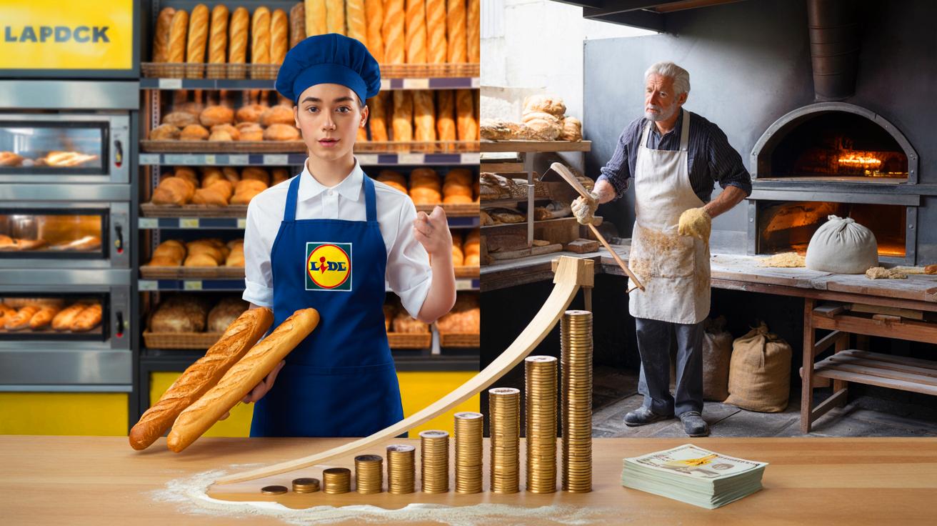 Voici le salaire mensuel d&rsquo;un boulanger pâtissier chez Lidl en 2025, au rayon boulangerie, et ce que l&rsquo;expérience change vraiment