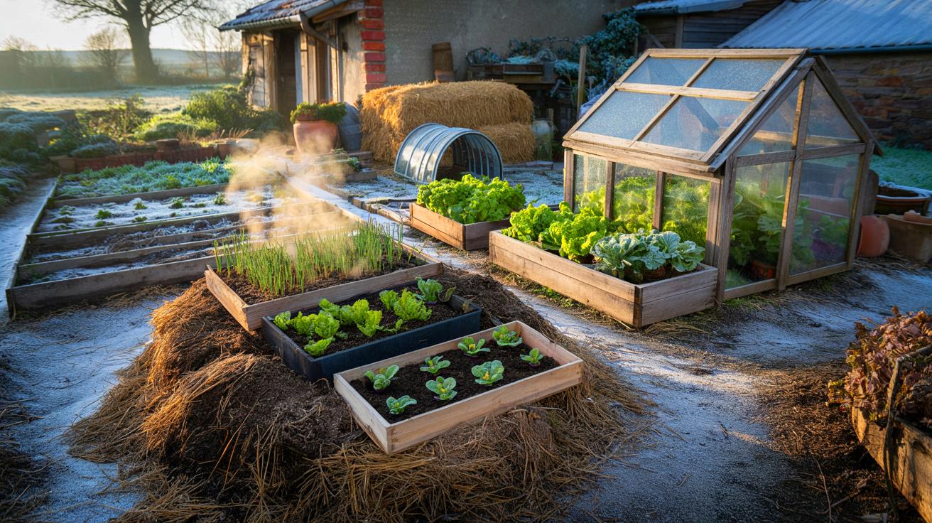 Voici le secret 2025 pour jardiner toute l&rsquo;année sans serre ni dépenses, même en novembre, et garder un potager vivant sous le gel