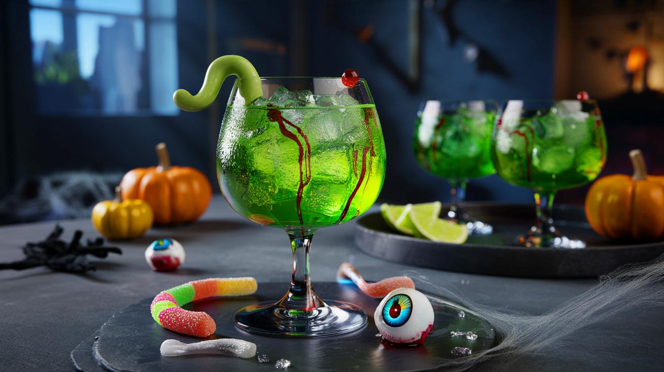 Voici le Shrek vert citronné, le cocktail vert fluo qui bouscule Halloween 2025 en France, et ses bonbons monstrueux