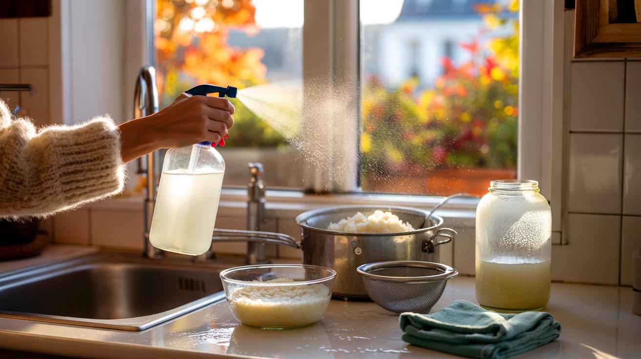 Voici l&rsquo;eau de cuisson du riz qui remplace vos nettoyants en novembre 2025, ce geste oublié qui change le ménage d&rsquo;automne
