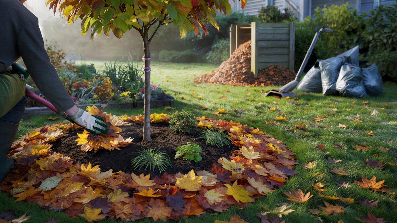 Voici l’erreur que font les jardiniers avec les feuilles mortes en novembre 2025 et le geste simple qui change tout au jardin