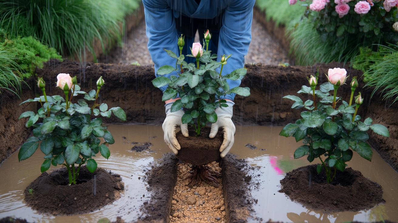 Voici les 3 erreurs sous la pluie qui affaiblissent vos rosiers en novembre 2025, et ce détail de plantation que les experts surveillent