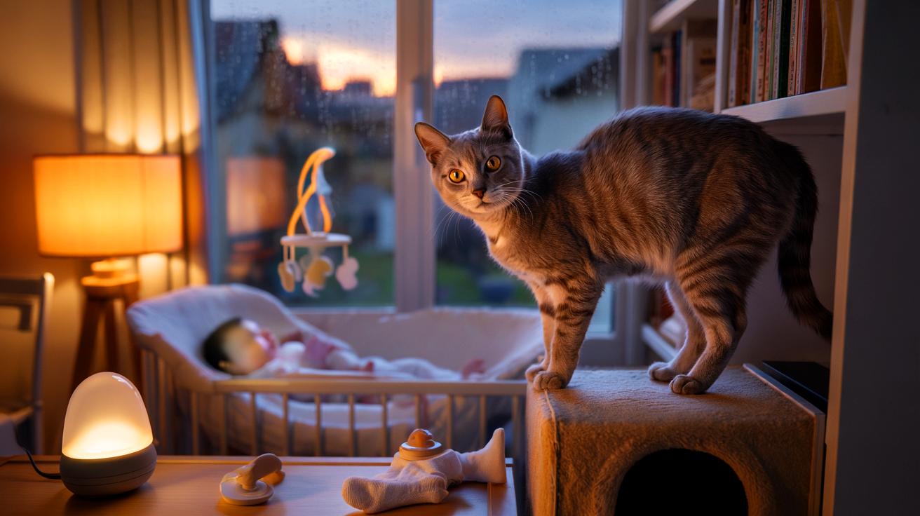 Voici pourquoi certains chats changent d’attitude quand la famille s’agrandit, ce détail sensoriel qui déstabilise tout