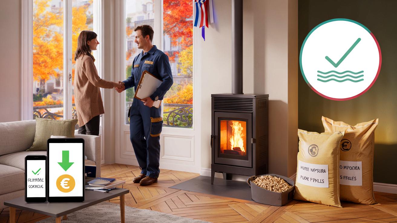 Voici pourquoi de plus en plus de foyers obtiennent un poêle à granulés neuf sans payer, automne 2025, grâce à MaPrimeRénov&rsquo; et un montage malin