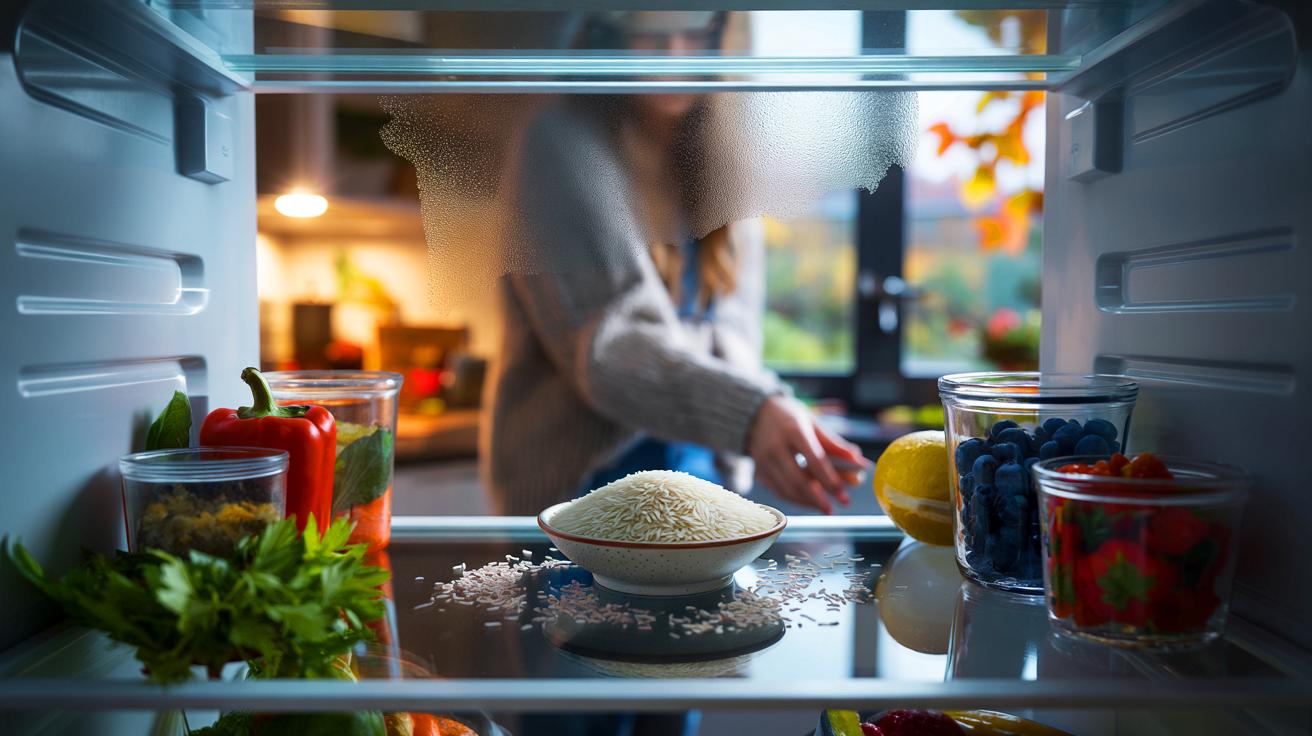 Voici pourquoi des milliers de foyers mettent un bol de riz cru dans le frigo en novembre 2025, et ce détail discret change tout