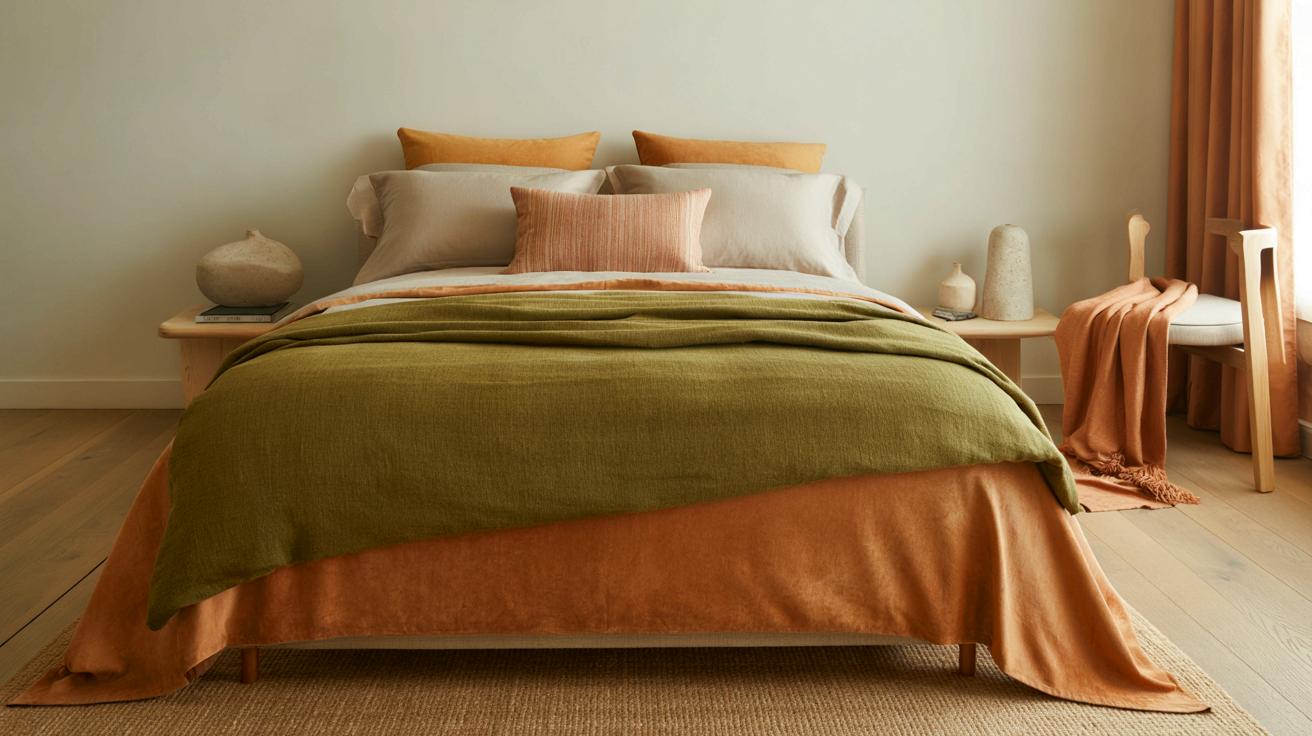 Voici pourquoi troquer ses draps blancs pour des couleurs en automne-hiver 2025 séduit autant, selon Zara Home et AMPM