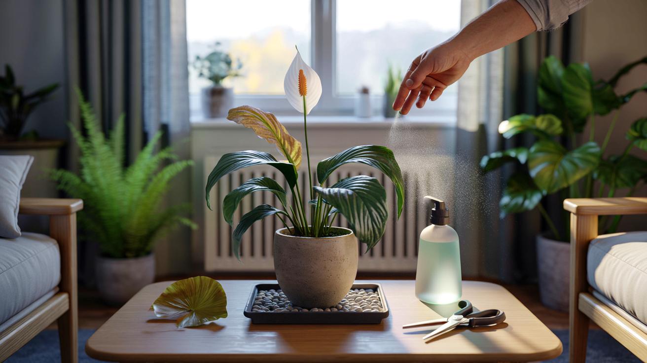 Voici pourquoi votre lys de paix brunit en novembre 2025 et ce geste discret qui relance ses feuilles avant le pire