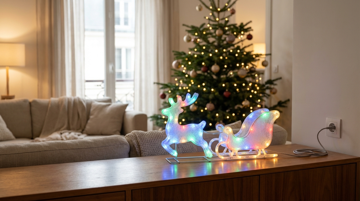 Action : cette déco lumineuse à moins de 8 € change l&rsquo;ambiance du salon pour Noël (et risque de disparaître vite)