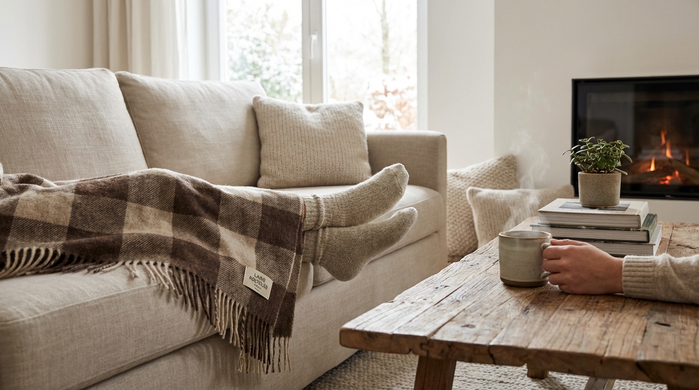 Alinéa : ce plaid cocooning en laine recyclée à 34 € pourrait vous éviter de rallumer le chauffage cet hiver