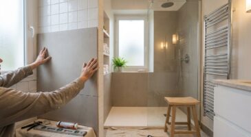 Avant de refaire votre salle de bain, regardez ce revêtement mural étanche sans joints apparents ni séchage interminable