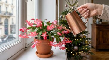 Cactus de Noël : ce rythme d’arrosage précis que beaucoup ignorent encore si vous voulez des fleurs aux fêtes