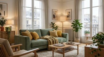 Canapé : en 2026, cette couleur en velours côtelé détrône le beige bouclette et change tout dans le salon