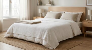 Ce couvre-lit en coton Alinéa à 33 € transforme votre chambre glaciale en cocon avant la fin de l&rsquo;hiver