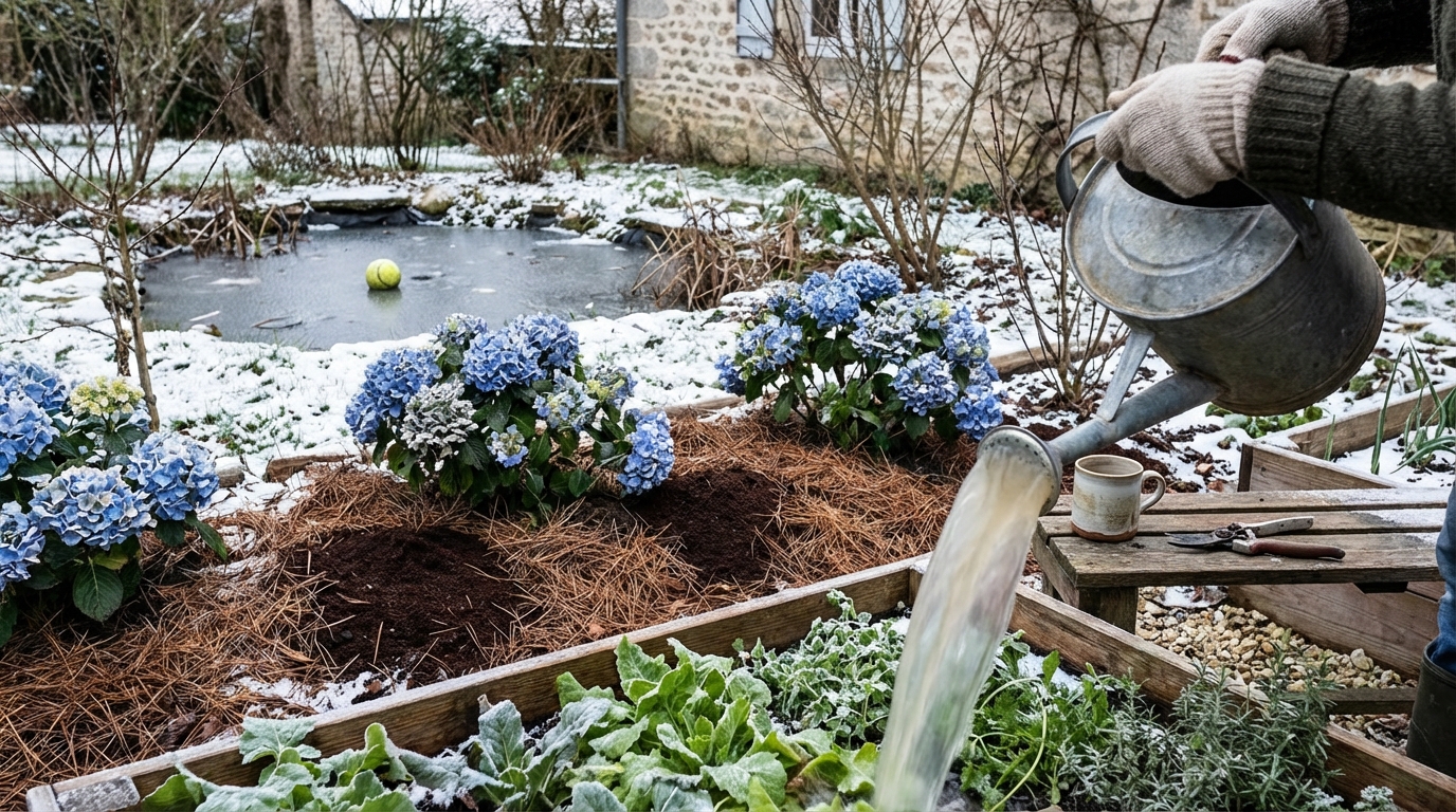 Ce geste de grand-mère avec une simple eau de cuisson a transformé mon potager d&rsquo;hiver, et je ne la jette plus jamais