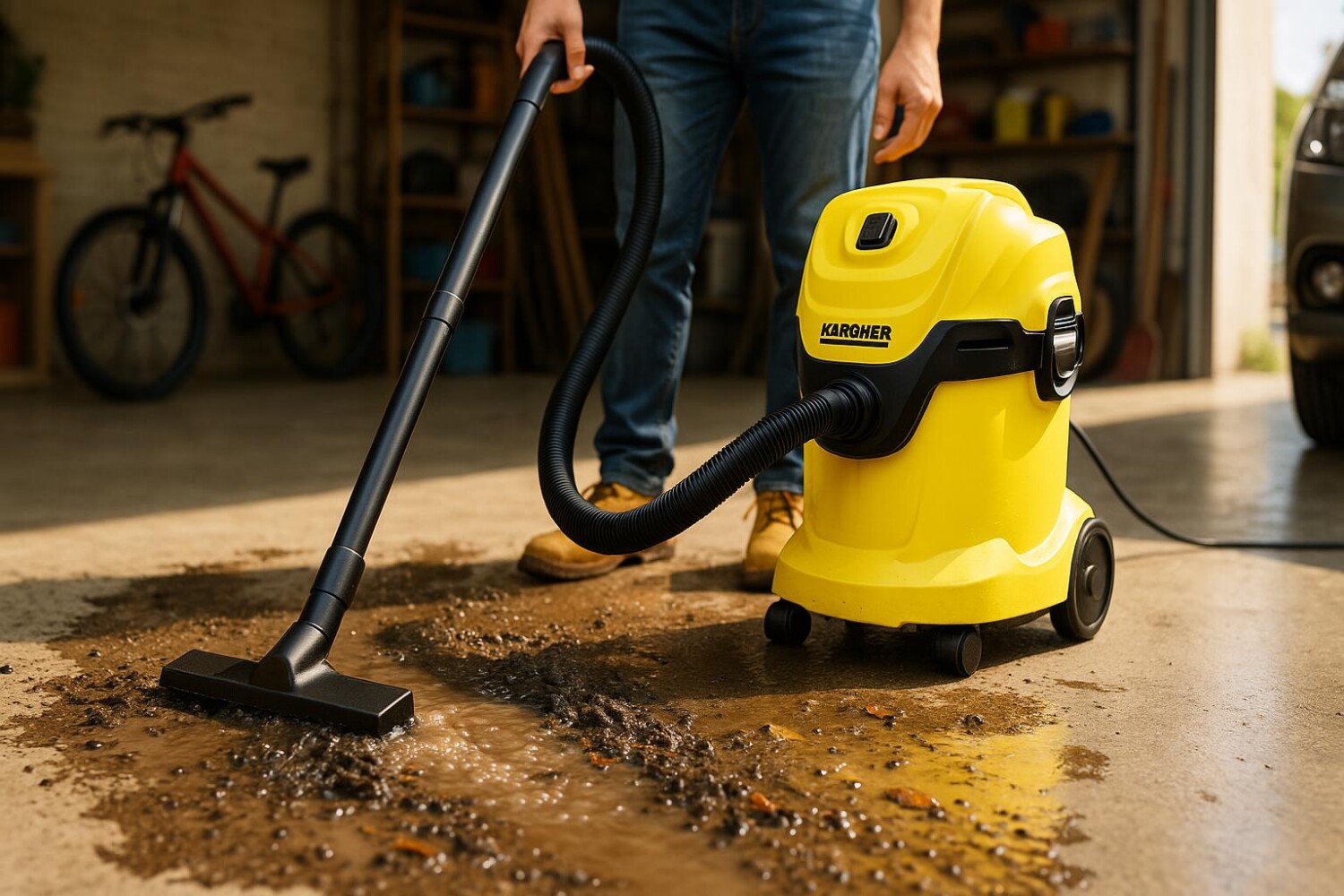 Ce modèle Karcher chez Carrefour encaisse eau et chantier pour moins de 70 € mais pas pour longtemps
