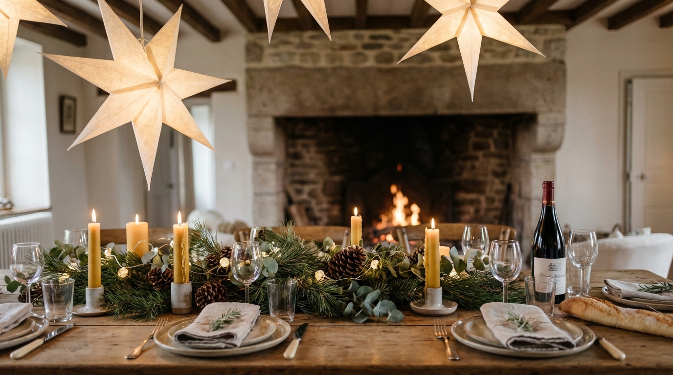 Ce pliage en papier à suspendre au-dessus de la table change tout à vos dîners d&rsquo;hiver (arrêtez de l&rsquo;ignorer)