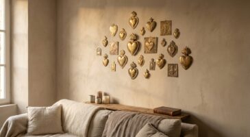 Ce rituel déco avec de petits symboles sacrés transforme un mur froid en œuvre d’art pour presque rien cet hiver