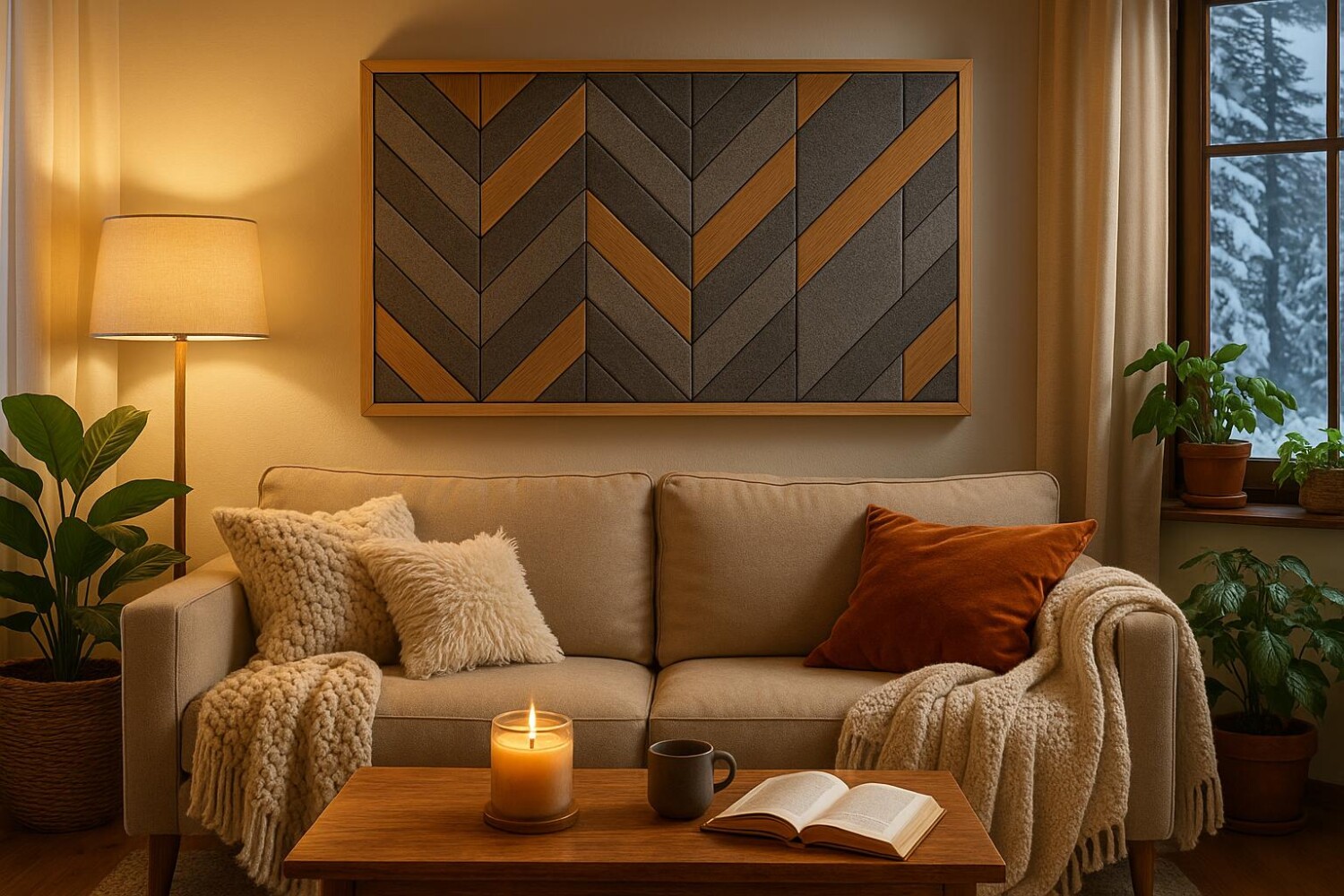 Ce simple objet mural Action à 10 € a vraiment changé le bruit et le style de mon salon sans travaux