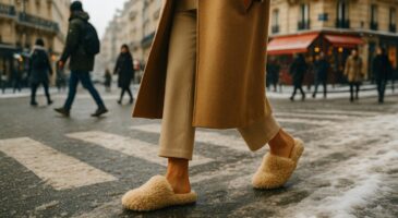 Ces chaussures doudou de l’hiver 2025 cartonnent dans la rue : le twist qui rend les stylistes fous