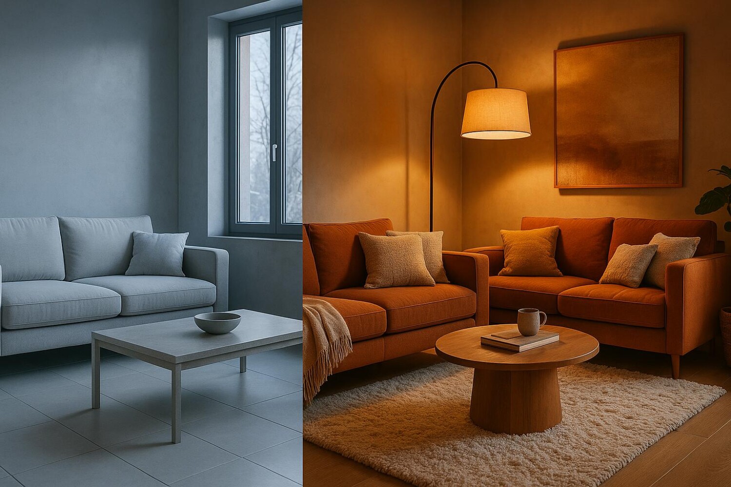 Cette couleur à la mode glace votre salon cet hiver, et ce simple achat corrige tout en quelques jours