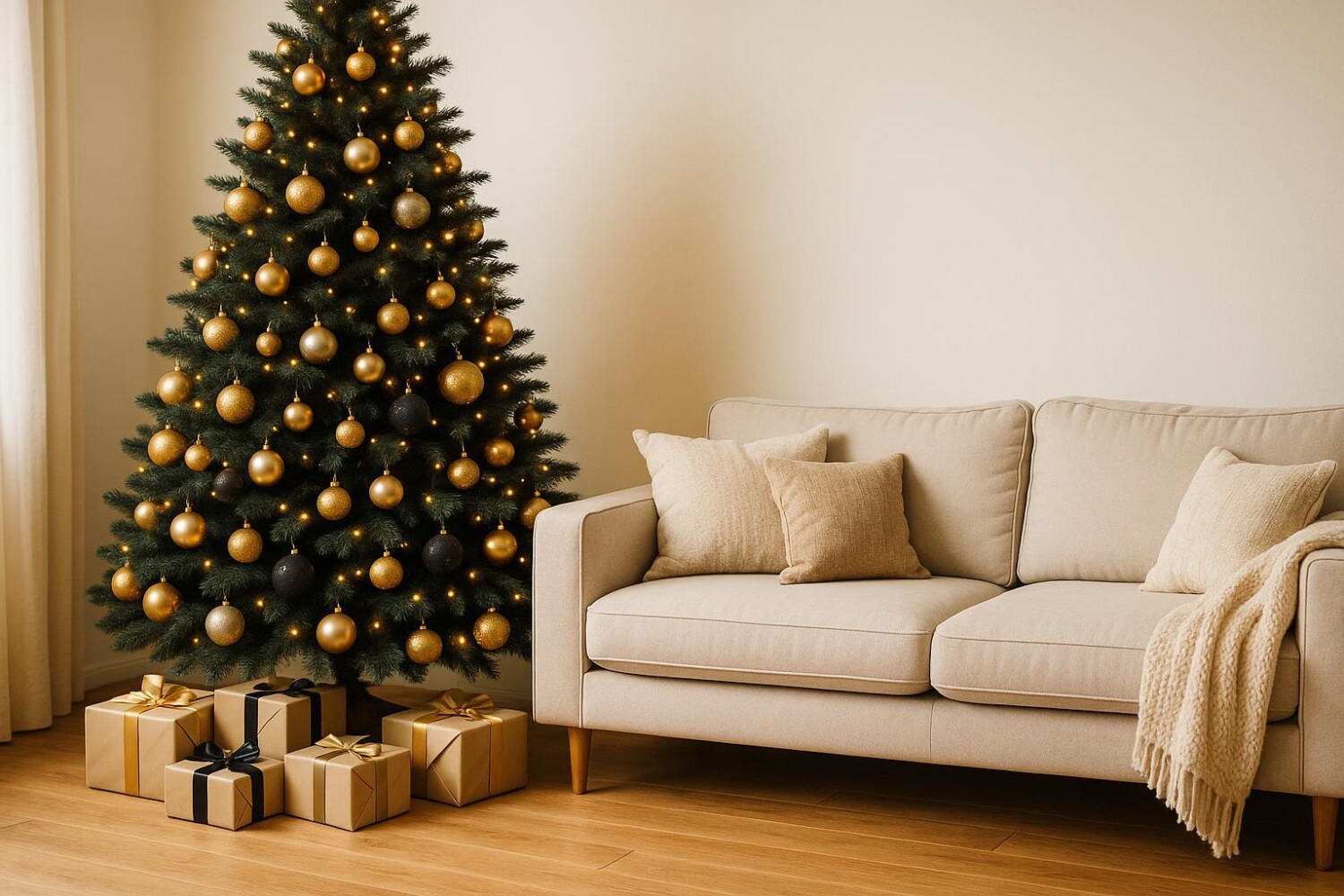 Cette couleur de sapin adoptée par les décorateurs en 2025 rend votre salon plus chic que le naturel