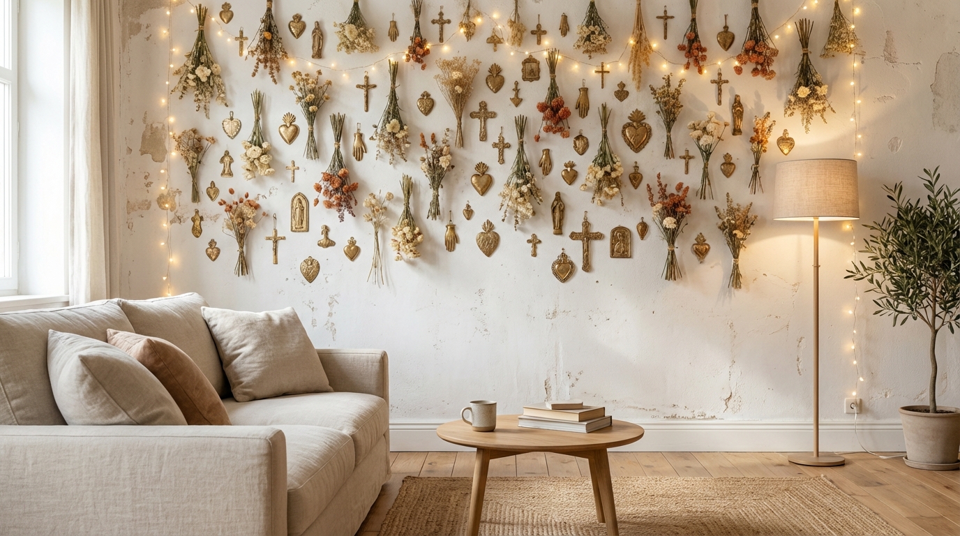 Cette déco sacrée à moins de 20 € transforme un mur blanc et affole Instagram, sans percer un seul trou