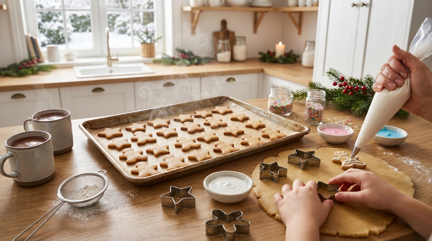 Cette recette ultra simple de biscuits pain d’épices au miel change les goûters d’hiver en rituel féerique en famille