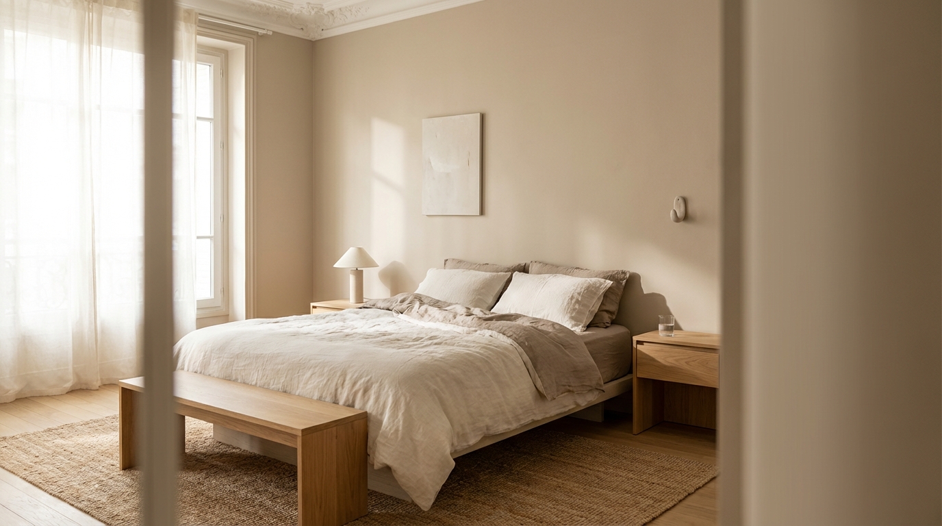 Chambre : si vous avez encore une tête de lit, ce look nude ultra cocooning va tout changer cet hiver