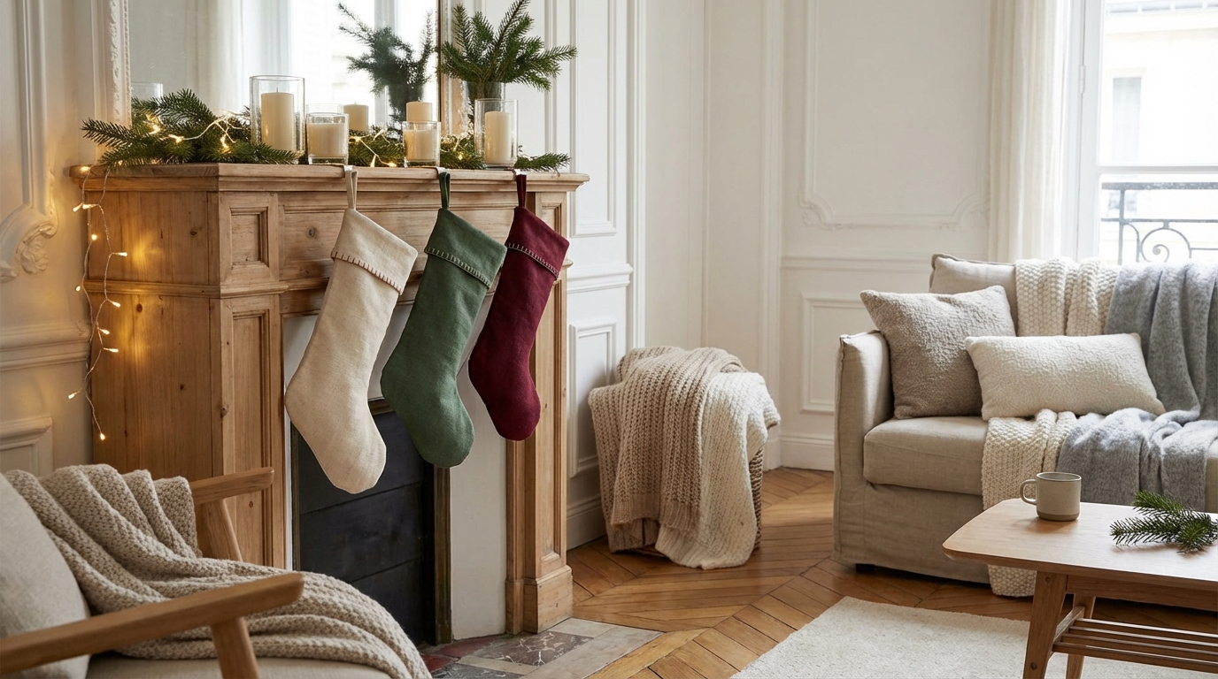 Chaussettes de Noël tendance sans machine : ce DIY 2025 que tout le monde s&rsquo;arrache change votre déco en minutes