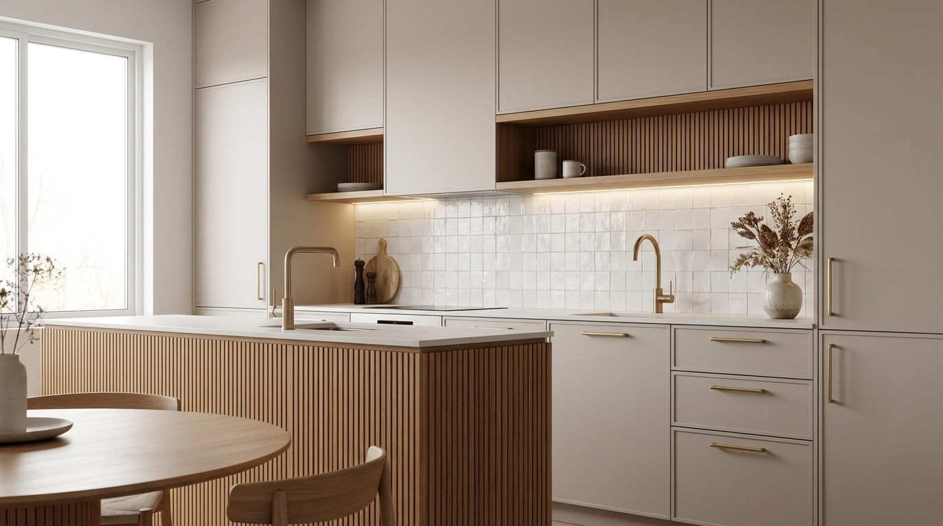 Cuisines 2026 : le vert sauge est déjà dépassé, voici la teinte neutre chic qui va tout remplacer